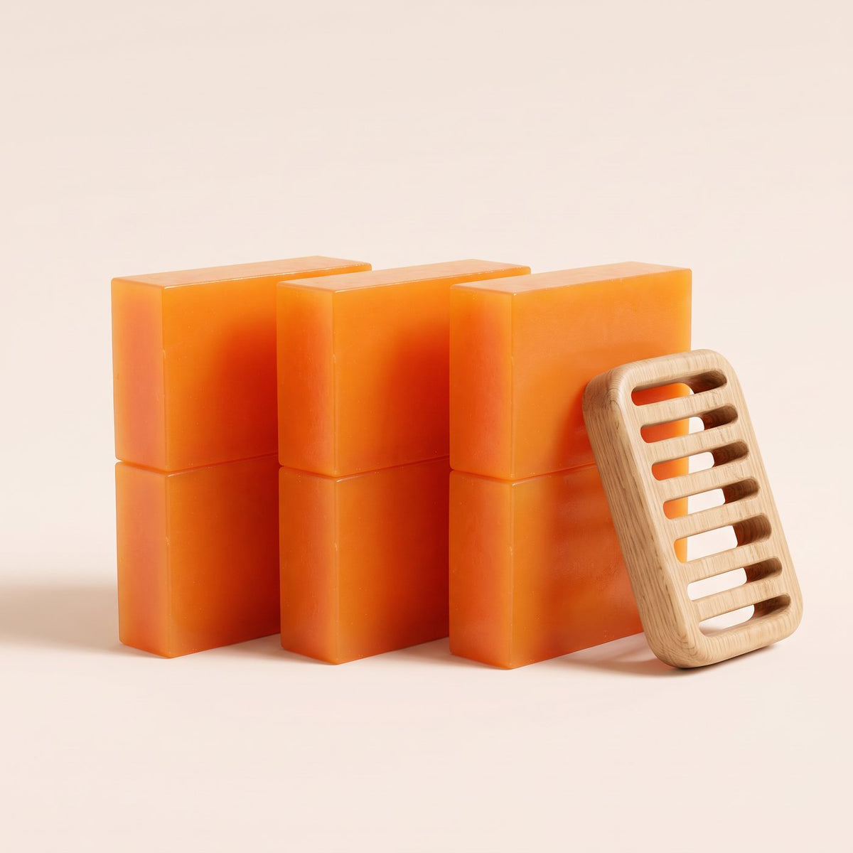 Lot de 6 savons Kiyora et porte-savon offert